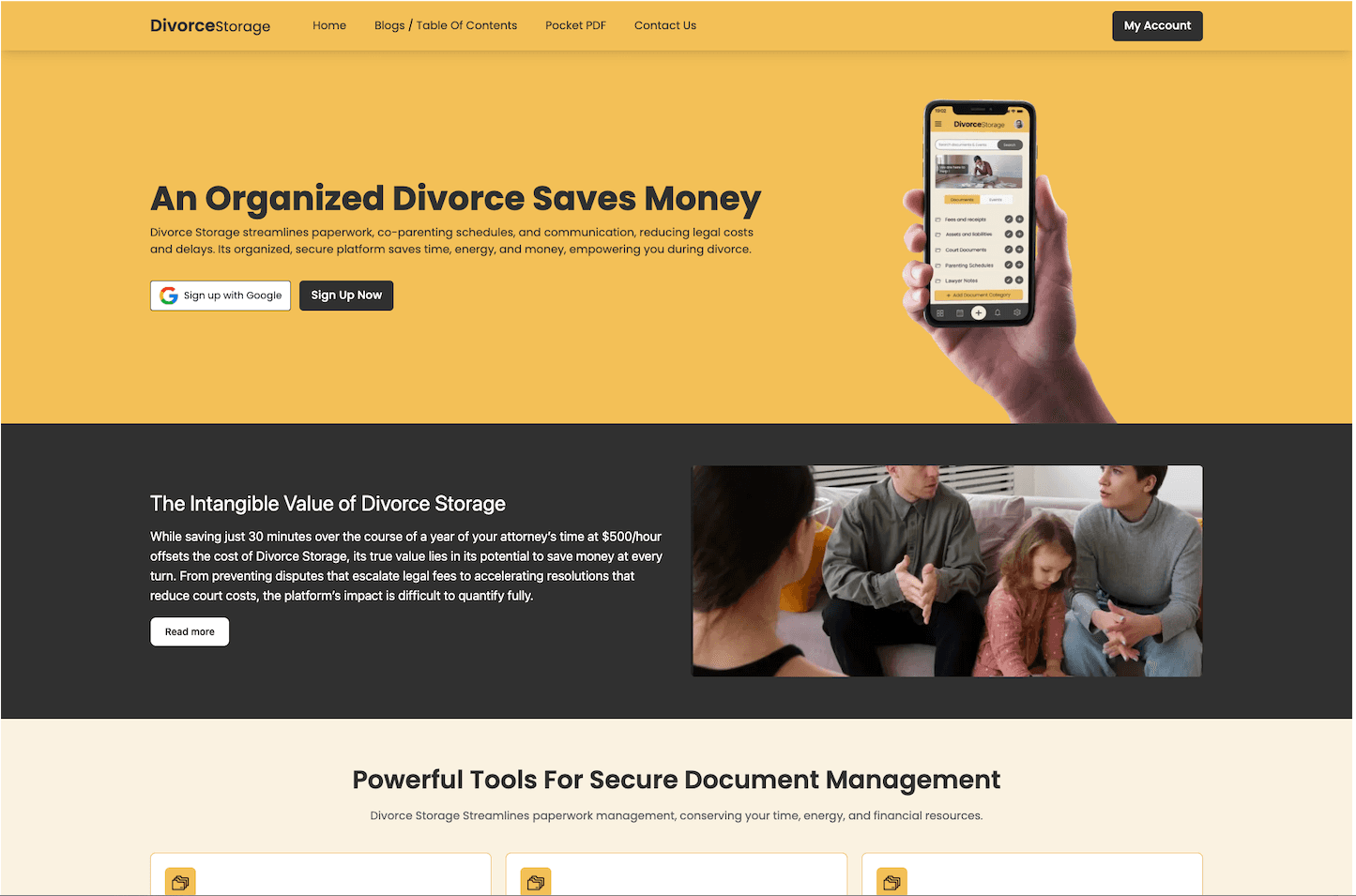 Divorce Storage
